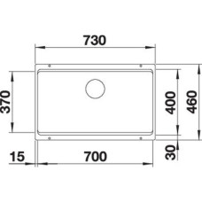 Кухонна мийка Blanco ETAGON 700-U (527261) вулканічний сірий