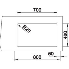 Кухонна мийка Blanco ETAGON 700-U (527261) вулканічний сірий