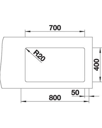 Кухонна мийка Blanco ETAGON 700-U (527261) вулканічний сірий