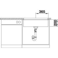 Кухонна мийка Blanco ETAGON 700-U (527261) вулканічний сірий