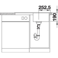 Кухонна мийка Blanco LEGRA 45S (527268) вулканічний сірий
