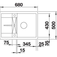 Кухонна мийка Blanco METRA 45S Compact (527285) вулканічний сірий