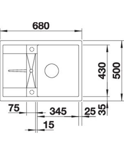 Кухонна мийка Blanco METRA 45S Compact (527285) вулканічний сірий