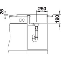 Кухонна мийка Blanco METRA 45S Compact (527285) вулканічний сірий