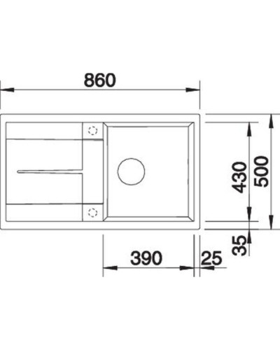 Кухонна мийка Blanco METRA 5S (527292) вулканічний сірий