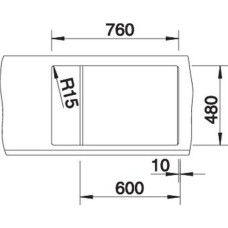 Кухонна мийка Blanco METRA 6S COMPACT (527297) вулканічний сірий