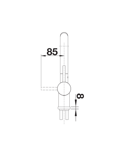 Кухонний змішувач Blanco LINUS-S (526958) вулканічний сірий