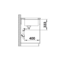 Кухонна мийка Blanco ROTAN 500-U (527329) вулканічний сірий