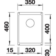Кухонна мийка Blanco SUBLINE 320-U (527343) вулканічний сірий
