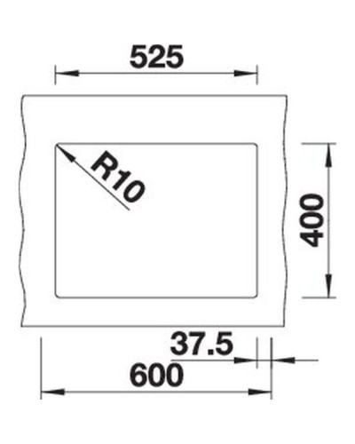 Кухонна мийка Blanco SUBLINE 340/160-U L (527345) вулканічний сірий