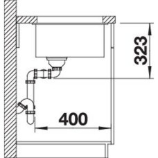 Кухонна мийка Blanco SUBLINE 350/350-U (527347) вулканічний сірий