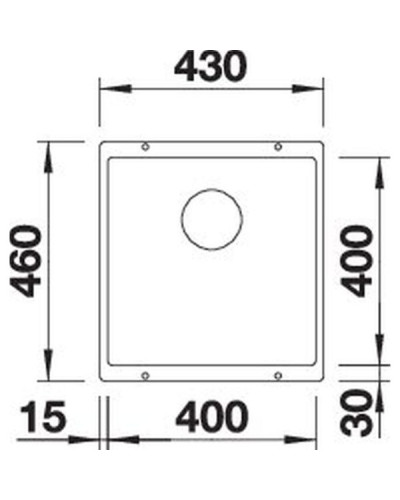 Кухонна мийка Blanco SUBLINE 400-U (527349) вулканічний сірий