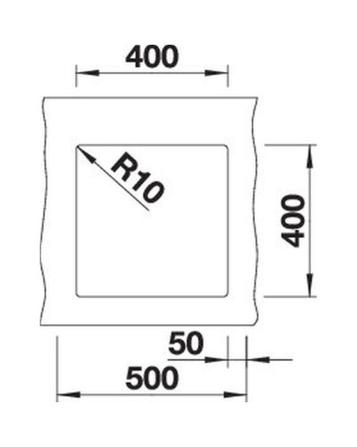 Кухонна мийка Blanco SUBLINE 400-U (527349) вулканічний сірий