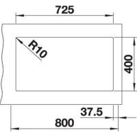 Кухонна мийка Blanco SUBLINE 430/270-U (527350) вулканічний сірий