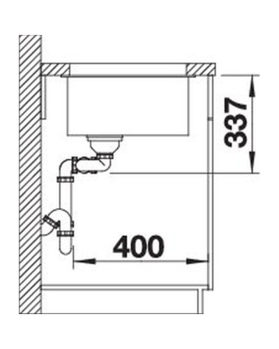 Кухонна мийка Blanco SUBLINE 480/320-U (527351) вулканічний сірий