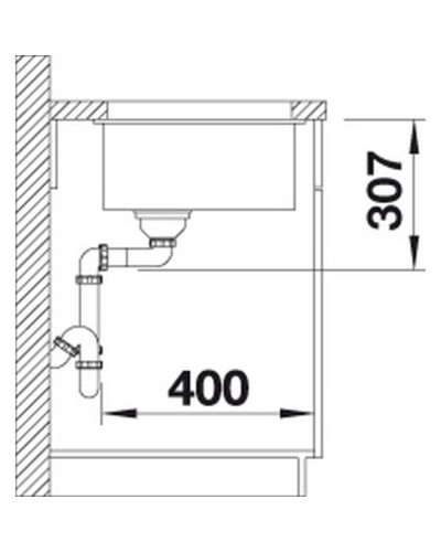 Кухонна мийка Blanco SUBLINE 500-U (527353) вулканічний сірий