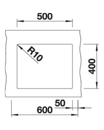 Кухонна мийка Blanco SUBLINE 500-U (527353) вулканічний сірий