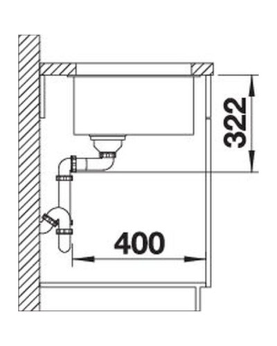 Кухонна мийка Blanco SUBLINE 700-U Level (527355) вулканічний сірий