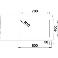 Кухонна мийка Blanco SUBLINE 700-U Level (527355) вулканічний сірий