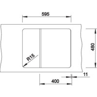 Кухонна мийка Blanco ZIA 40S (527378) вулканічний сірий