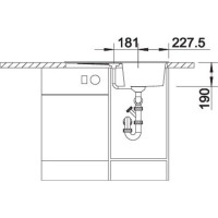Кухонна мийка Blanco ZIA 45S (527383) вулканічний сірий
