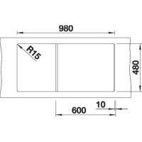 Кухонна мийка Blanco ZIA XL 6S (527400) вулканічний сірий