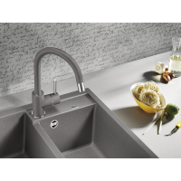 Кухонний змішувач Blanco MIDA-S (526967) вулканічний сірий