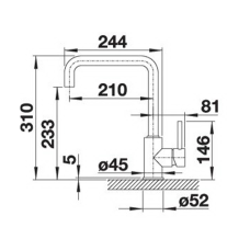 Кухонний змішувач Blanco MILI (527461) ніжний білий