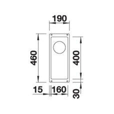 Кухонна мийка Blanco SUBLINE 160-U (526799) вулканічний сірий