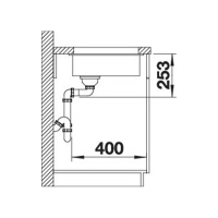Кухонна мийка Blanco SUBLINE 160-U (526802) ніжний білий