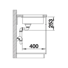 Кухонна мийка Blanco SUBLINE 160-U (526802) ніжний білий