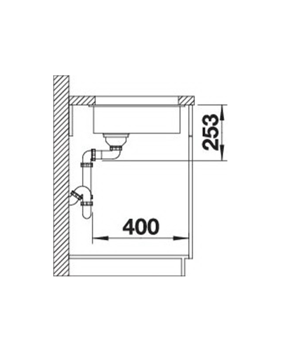 Кухонна мийка Blanco SUBLINE 160-U (526802) ніжний білий