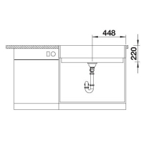 Кухонна мийка Blanco VINTERA XL 9-UF (526803) ніжний білий