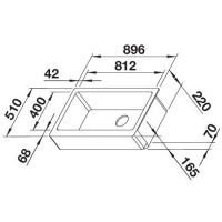 Кухонна мийка Blanco VINTERA XL 9-UF (526803) ніжний білий