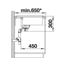Кухонна мийка Blanco DELTA II (527055) ніжний білий