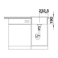 Кухонна мийка Blanco DALAGO 45 (527059) ніжний білий
