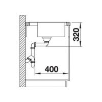 Кухонна мийка Blanco DALAGO 45 (527059) ніжний білий