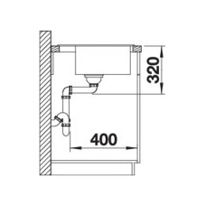 Кухонна мийка Blanco DALAGO 45 (527059) ніжний білий