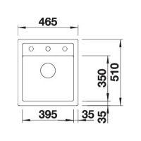 Кухонна мийка Blanco DALAGO 45 (527059) ніжний білий