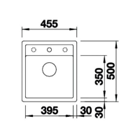 Кухонна мийка Blanco DALAGO 45-F (527060) ніжний білий