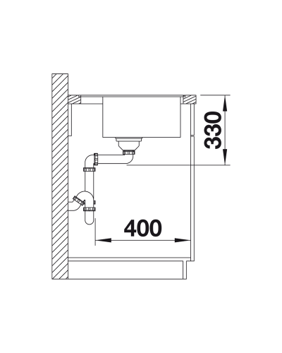 Кухонна мийка Blanco DALAGO 45-F (527060) ніжний білий