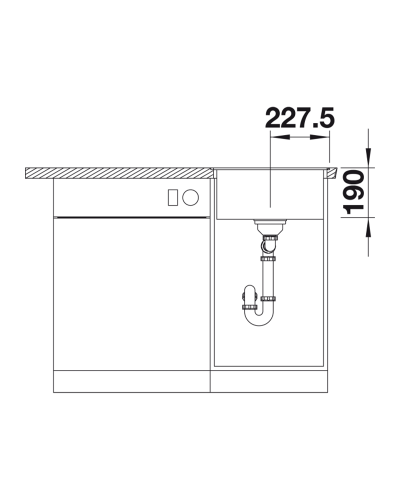 Кухонна мийка Blanco DALAGO 45-F (527060) ніжний білий