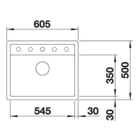Кухонна мийка Blanco DALAGO 6-F (527064) ніжний білий