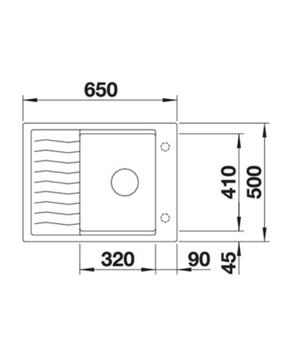 Кухонна мийка Blanco ELON 45S (527068) ніжний білий