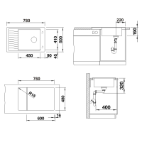 Кухонна мийка Blanco ELON XL 6S (527070) ніжний білий
