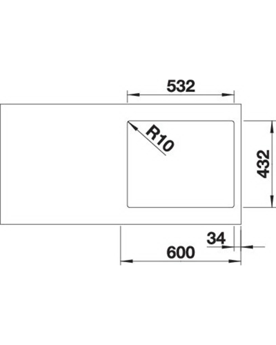 Кухонна мийка Blanco SUBLINE 500-IF 525998