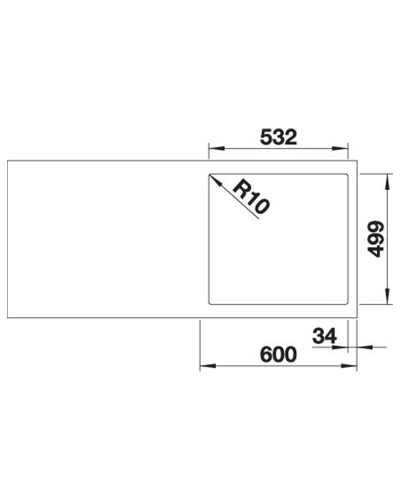 Кухонна мийка Blanco SUBLINE 500-IF/A SteelFrame (525999) чорний / нержавіюча сталь