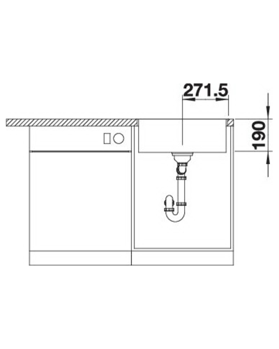 Кухонна мийка Blanco SUBLINE 500-IF/A SteelFrame (525999) чорний / нержавіюча сталь