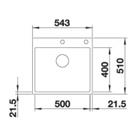 Кухонна мийка Blanco SUBLINE 500-IF/A SteelFrame (525999) чорний / нержавіюча сталь
