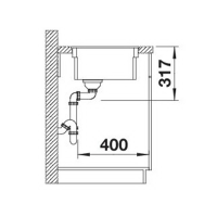 Кухонна мийка Blanco ETAGON 500-F (526346) білий